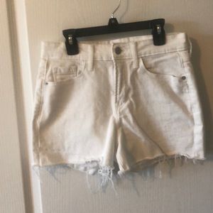 Old Navy High-Waisted White Denim Shorts